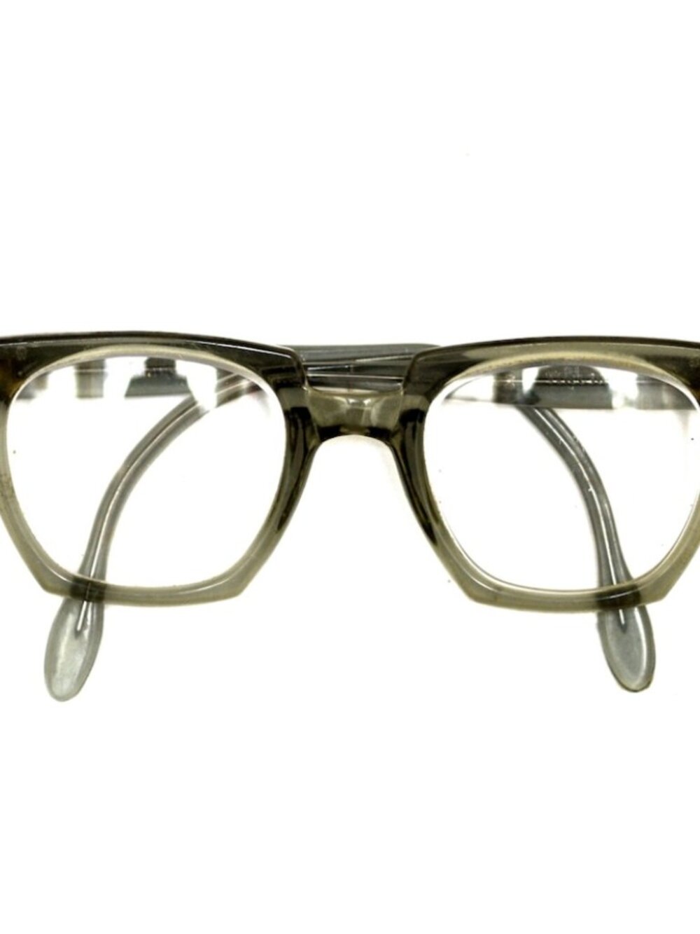 Willson 1950's Green Acrylic Rugged Eyeglass Frames - USA